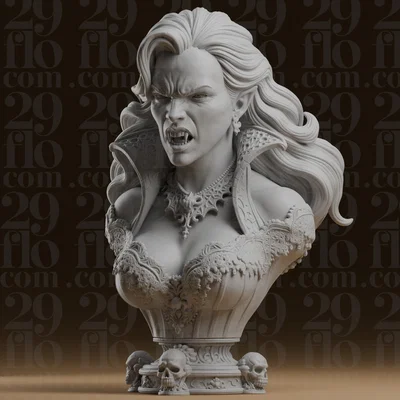 Tượng Nữ Ma Cà Rồng #324 - Phong Cách Gothic Kinh Dị