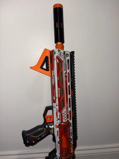 Tay cầm Picatinny Angled Foregrip cho súng Nerf in 3D không ốc vít - Image 2