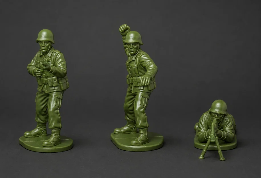 Bộ mô hình lính nhựa màu xanh (Little Green Military Men) - Image 1