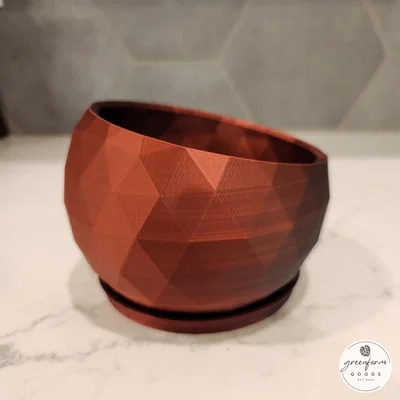 Chậu Trồng Cây Succulent Hình Học Nghiêng (Geometric Tilted Succulent Planter)