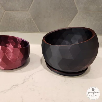 Chậu Trồng Cây Succulent Hình Học Nghiêng (Geometric Tilted Succulent Planter)