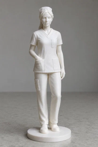 Mô hình 3D nữ y tá (Care Figure) dùng trang trí đẹp mắt - Image 1