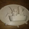 Bảng treo đồ 3D hình Chó và Mèo đi câu cá độc đáo - Thumbnail 3