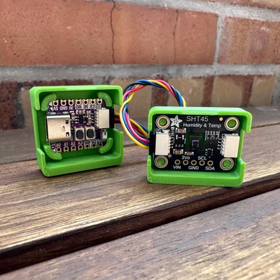 Vỏ hộp cho bo mạch Adafruit QT Py và cảm biến SHT45