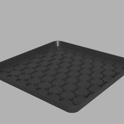 Khay hứng nước cho chậu cây 216x216x16mm in 3D tiện lợi