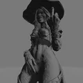 Mô hình 3D Fantasy Mage Bust STL | Pháp sư ngón tay thối | Tượng Resin chi tiết cao - Thumbnail 3