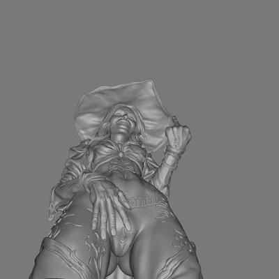 Mô hình 3D Fantasy Mage Bust STL | Pháp sư ngón tay thối | Tượng Resin chi tiết cao