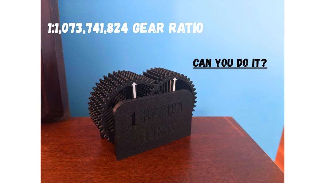 Bộ Hộp Số Tỉ Lệ 1 Tỉ Vòng Quay (1 Billion Turn Gearbox) - Image 1