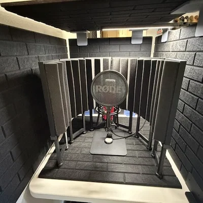 Tấm Chắn Cách Âm Cho Micro (Microphone Isolation Shield)