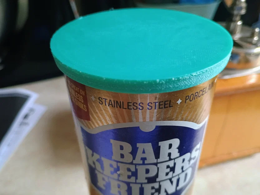 Nắp đậy in 3D cho hộp bột tẩy rửa Bar Keepers Friend 21oz - Image 1
