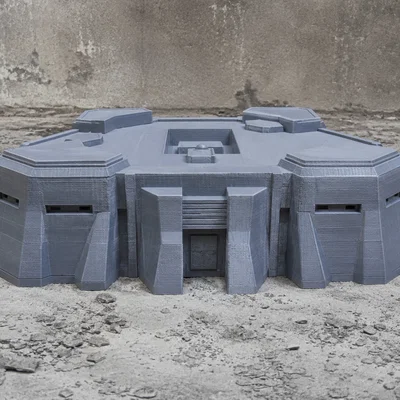 Mô hình Pháo đài Công nghiệp (Industrial Fortress) in 3D cho sa bàn