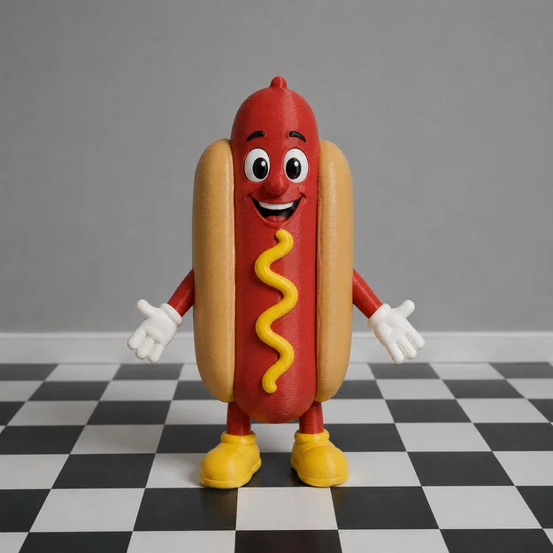 Mô hình Hot Dog vui nhộn trang trí bàn làm việc độc đáo 3D - Image 1