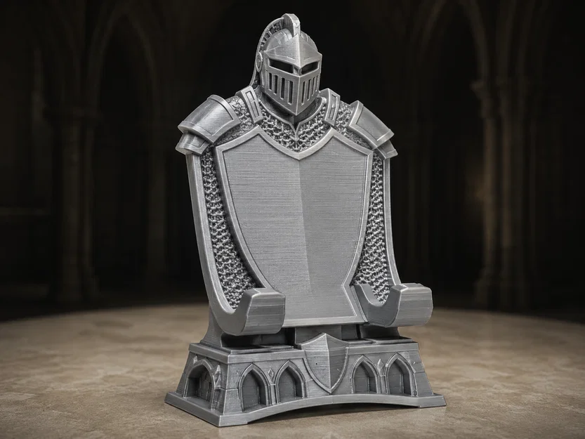 Giá đỡ điện thoại hình hiệp sĩ trung cổ 3D ấn tượng - Image 1