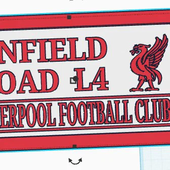 Biển treo tường Anfield Road L4 - Đồ trang trí cho fan Liverpool