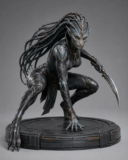 Mô hình nữ chiến binh Sci-Fi 001 cực chất cho game Tabletop - Image 1