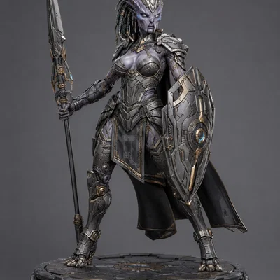 Mô hình nữ chiến binh SciFi Female 003 ấn tượng cho dân in 3D