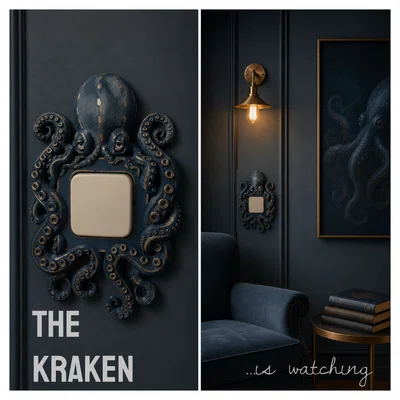 Ốp Công Tắc Trang Trí Hình Con Kraken