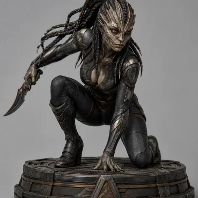 Mô hình nữ chiến binh Sci-Fi 006 - Figure in 3D cực chi tiết