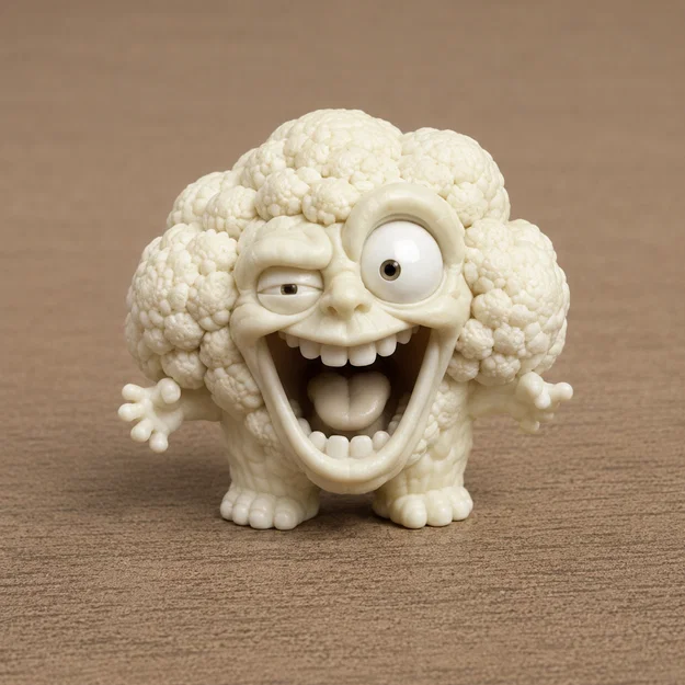 Mô hình bông cải xanh vui nhộn (Funny Cauliflower) cực độc lạ - Image 1