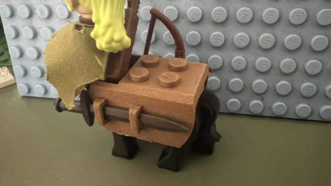 Bộ giáp lưng đa năng cho Lego Centaur tích hợp kẹp giữ phụ kiện - Image 1