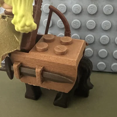 Bộ giáp lưng đa năng cho Lego Centaur tích hợp kẹp giữ phụ kiện