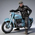 Mô hình 3D Marlon Brando huyền thoại trong phim The Wild One - Thumbnail 1