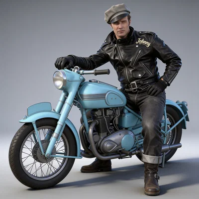 Mô hình 3D Marlon Brando huyền thoại trong phim The Wild One