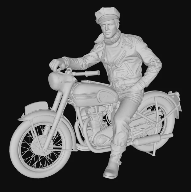 Mô hình 3D Marlon Brando huyền thoại trong phim The Wild One - Image 2