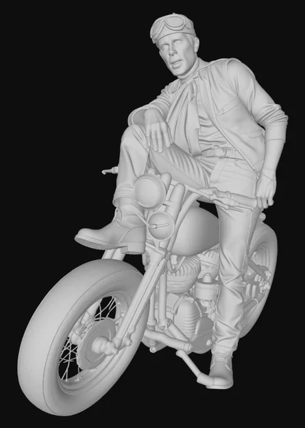 Mô hình Lee Marvin - The Wild One 1953 cho in 3D - Image 2