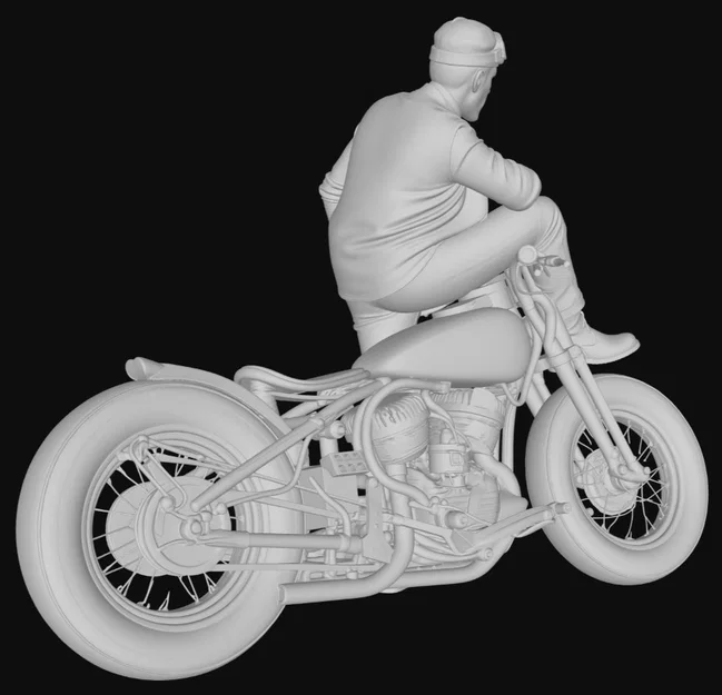 Mô hình Lee Marvin - The Wild One 1953 cho in 3D - Image 3