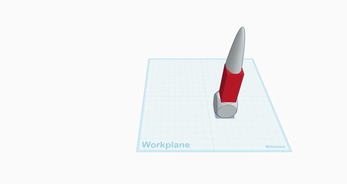 Mô hình tên lửa 2D đơn giản - File in 3D cho người mới bắt đầu - Image 1