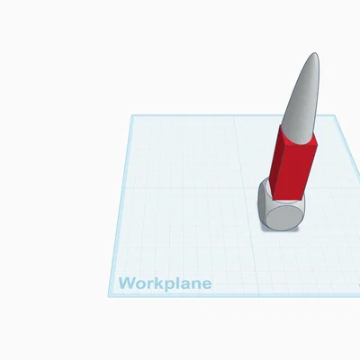 Mô hình tên lửa 2D đơn giản - File in 3D cho người mới bắt đầu
