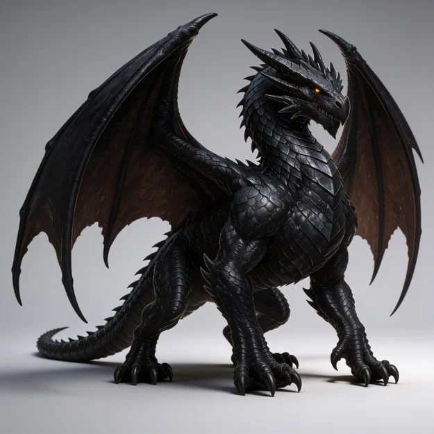 Mô hình rồng Dragon 1 – File in 3D giả tưởng sắc nét - Image 1