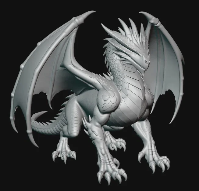 Mô hình rồng Dragon 1 – File in 3D giả tưởng sắc nét - Image 2