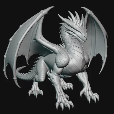 Mô hình rồng Dragon 1 – File in 3D giả tưởng sắc nét