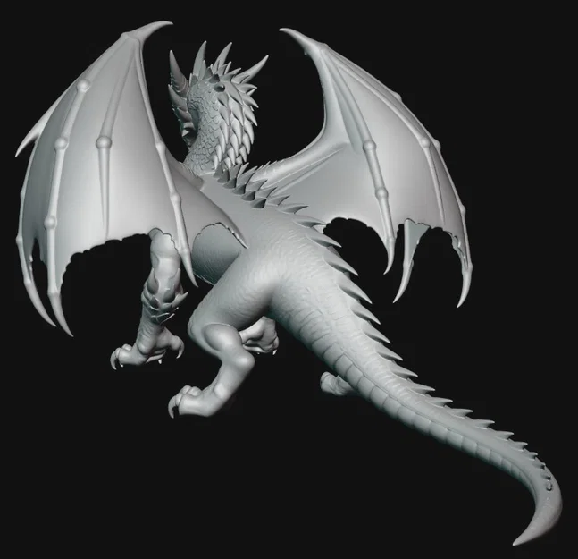 Mô hình rồng Dragon 1 – File in 3D giả tưởng sắc nét - Image 3