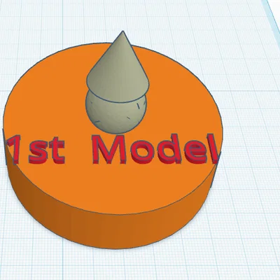 Mô hình chiếc cúp 3D đầu tay (Trophy for my first model) xinh xắn