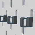 Kẹp treo dây cáp cho bảng lỗ IKEA Skadis - Tự in 3D đơn giản - Thumbnail 1