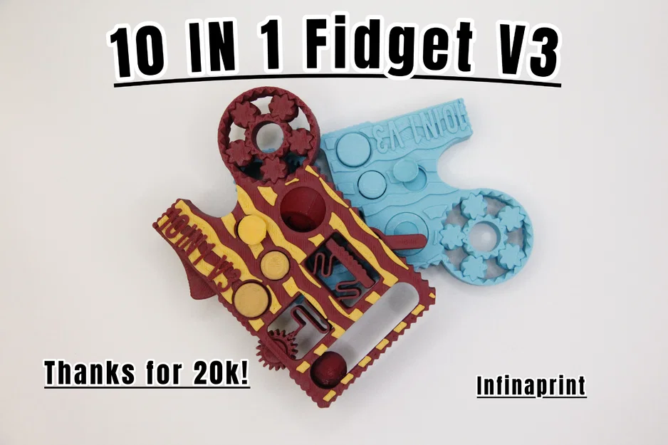 10 IN 1 Fidget V3 - Mẫu fidget đa năng nhỏ gọn hơn - Image 1
