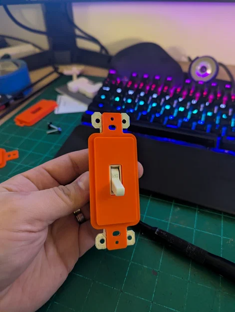 Miếng đệm lắp công tắc đèn (Switch wall plate adapter) 3D - Image 1
