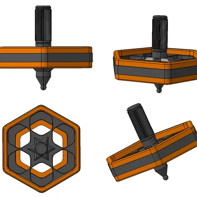 Con quay Spinning Battle - Mô hình in 3D sáng tạo và độc đáo