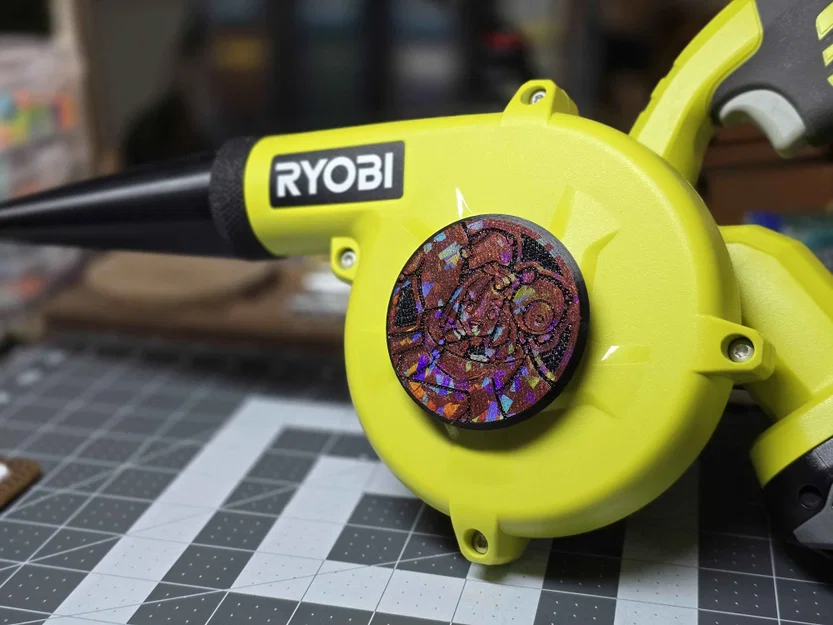 Nắp đậy cửa hút gió máy Ryobi - Trang trí độc đáo với hình Iono - Image 1