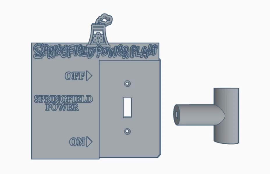 Ốp công tắc đèn chủ đề Nhà máy điện Springfield Simpsons - Image 2
