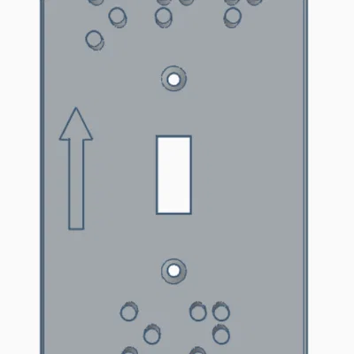 Mặt nạ công tắc đèn Braille hỗ trợ người khiếm thị