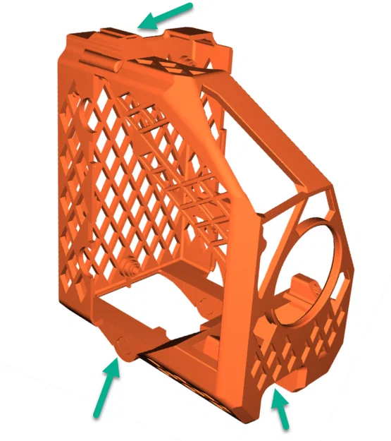 Nắp đầu in SM-33 Hinging cho ECC - Bản cập nhật - Không cần nam châm - Image 3