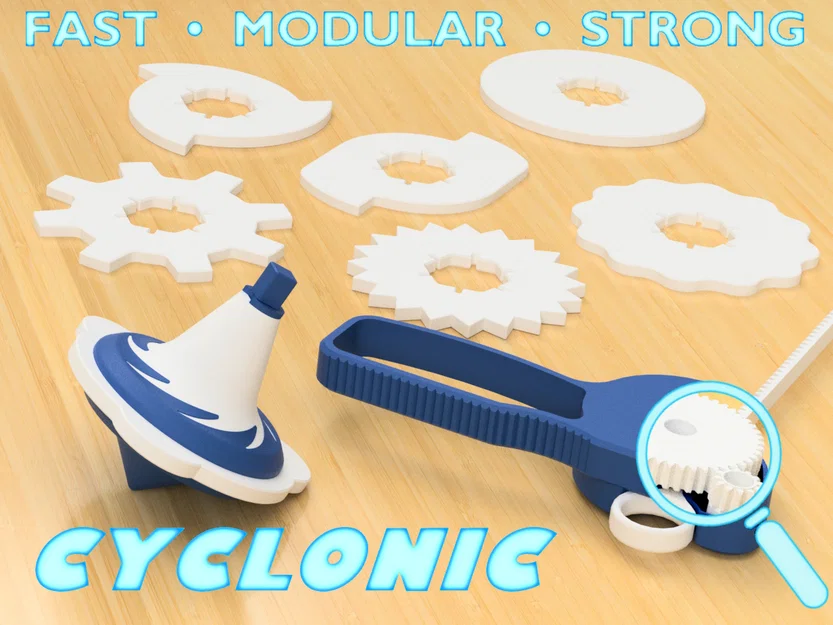 Con quay chiến đấu Cyclonic kèm bộ phóng bánh răng - Image 1