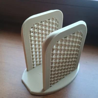 Khay đựng khăn giấy 3D họa tiết tổ ong hiện đại, in không cần support