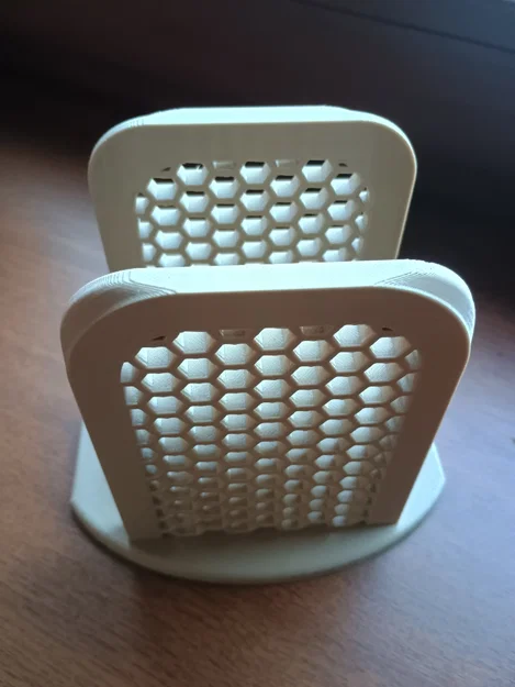 Khay đựng khăn giấy 3D họa tiết tổ ong hiện đại, in không cần support - Image 4