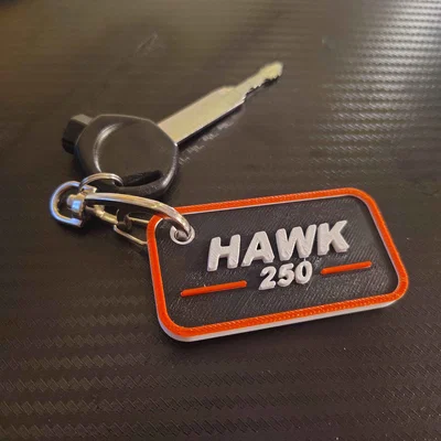 Móc khóa Hawk 250 in 3D - Phụ kiện độc đáo cho tín đồ xe máy