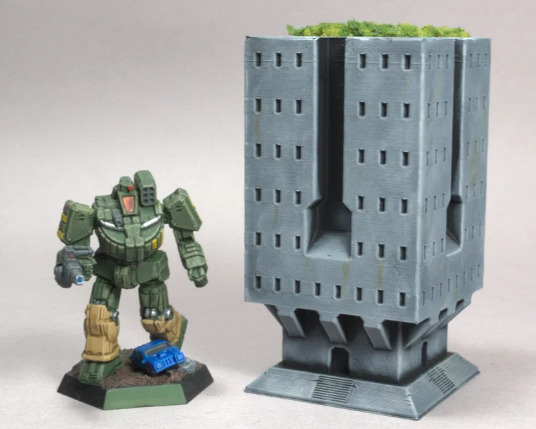 Mô hình tòa nhà phong cách Brutalist (Nhỏ) cho Alphastrike - Image 1